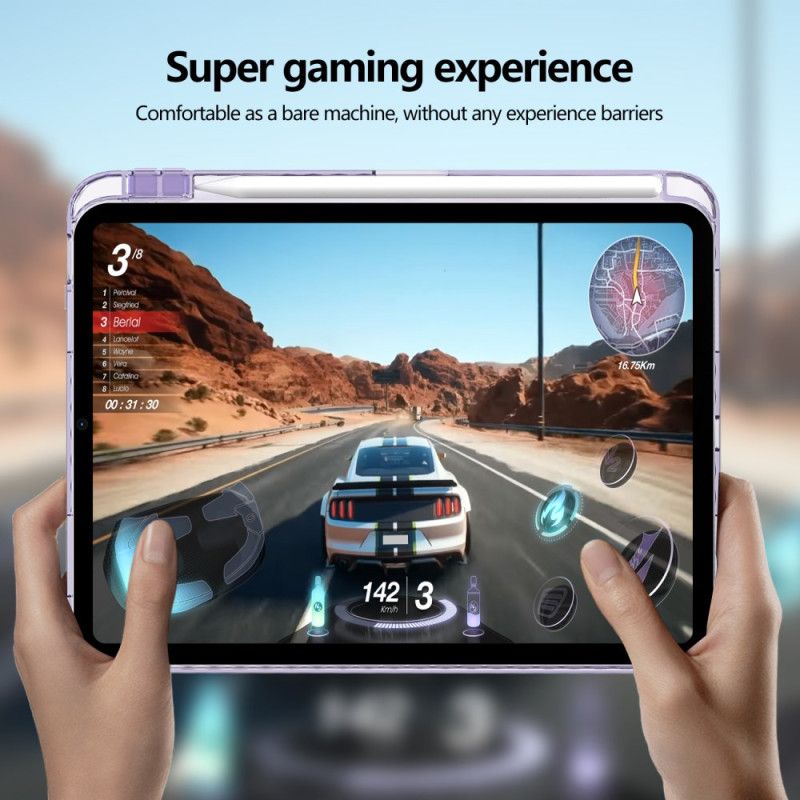 Kryt iPad (2025) Průhledný Držák Stylusu