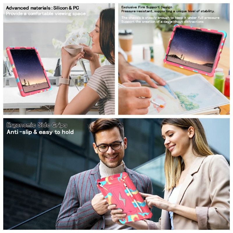 Kryt iPad (2025) Trojitá Ochrana S Ramenním Popruhem