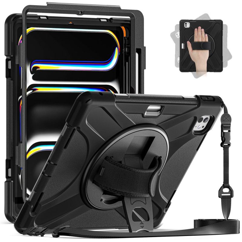 Kryt iPad Pro 13 (2025) Držák Na Stylus A Ramenní Popruh