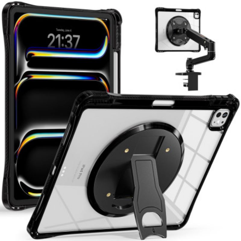 Kryt iPad Pro 13 (2025) Průhledný Se Stojánkem