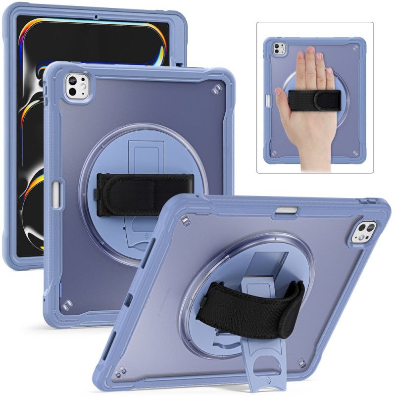 Kryt iPad Pro 13 (2025) Stojan A Otočný Popruh Na Ruku