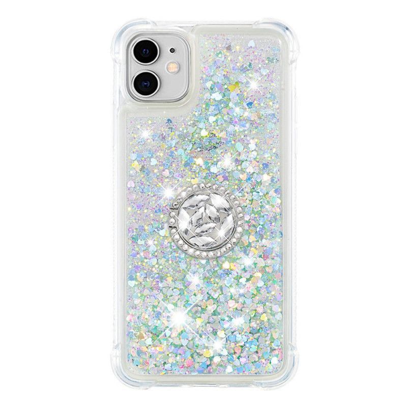 Kryt Iphone 11 Flitry S Držákem Na Diamantový Prsten