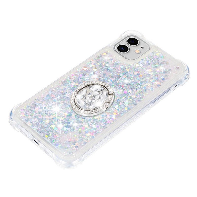 Kryt Iphone 11 Flitry S Držákem Na Diamantový Prsten