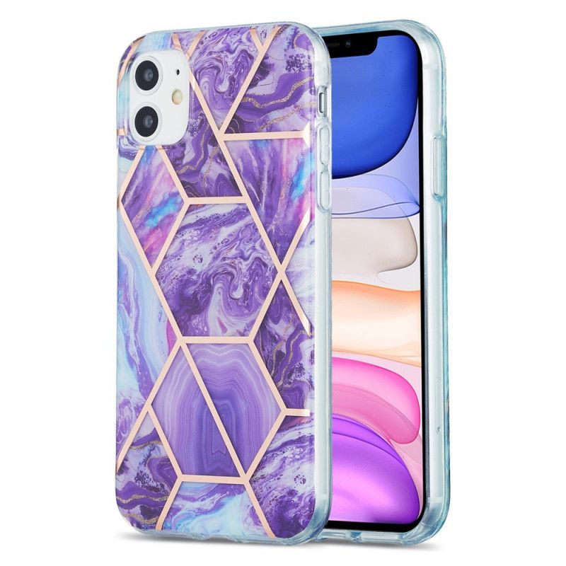 Kryt Iphone 11 Honosný Geometrický Mramor