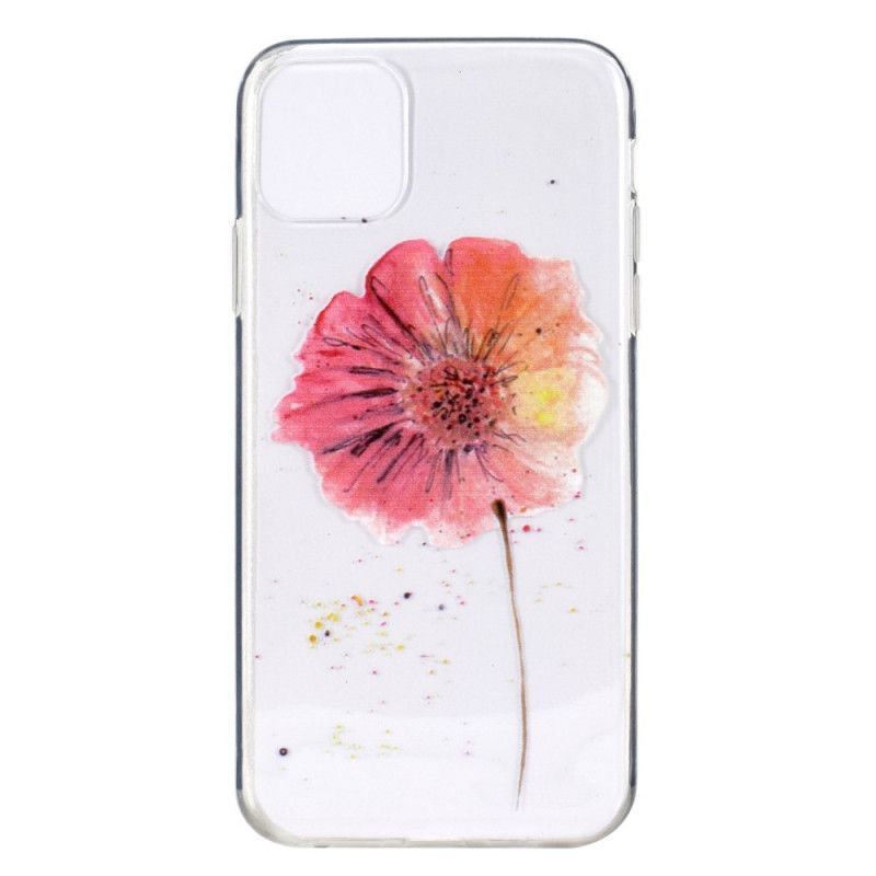 Kryt Iphone 11 Pro Akvarelový Mák Průhledný