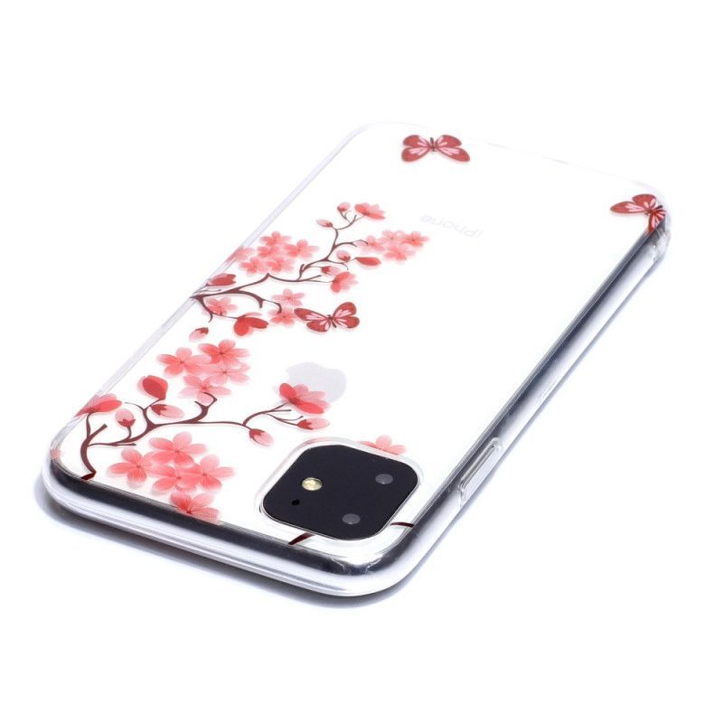 Kryt Iphone 11 Průhledná Motýlí Větev