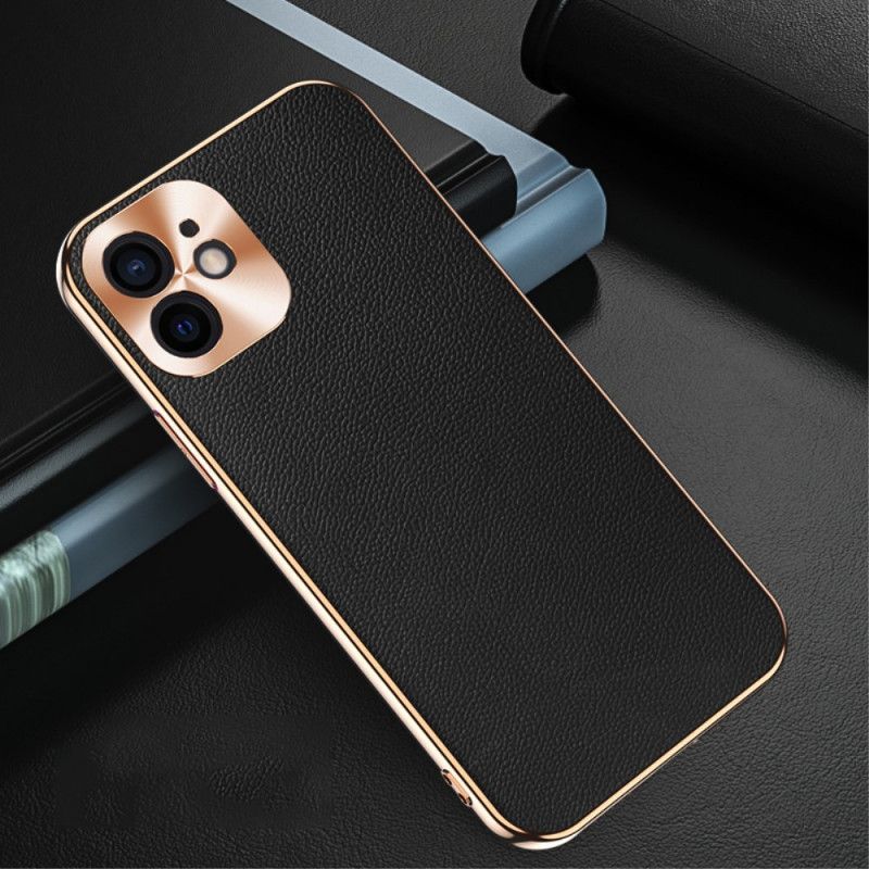 Kryt Iphone 12 Mini Ochrana Fotomodulu Z Pravé Kůže