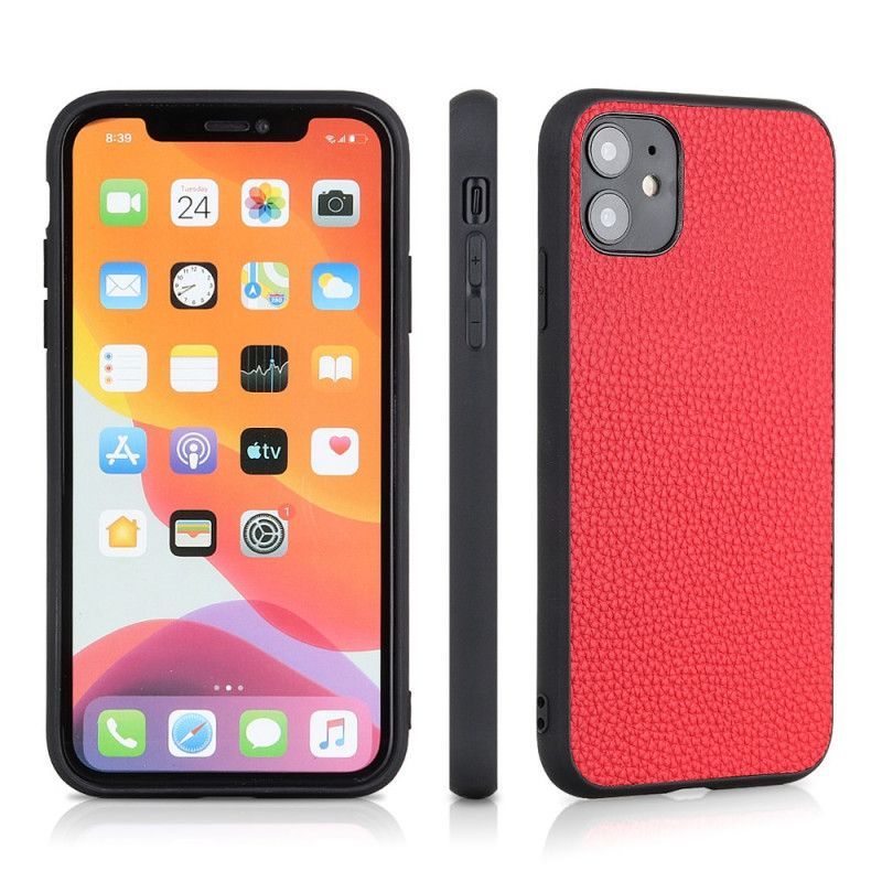 Kryt Iphone 12 / 12 Pro Pravá Liči Kůže