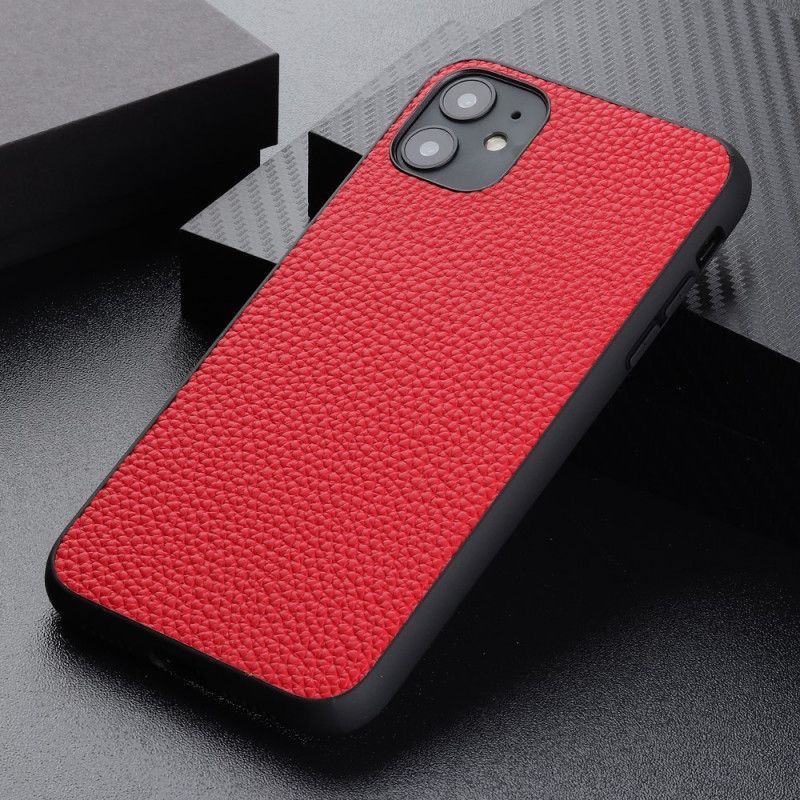 Kryt Iphone 12 / 12 Pro Pravá Liči Kůže