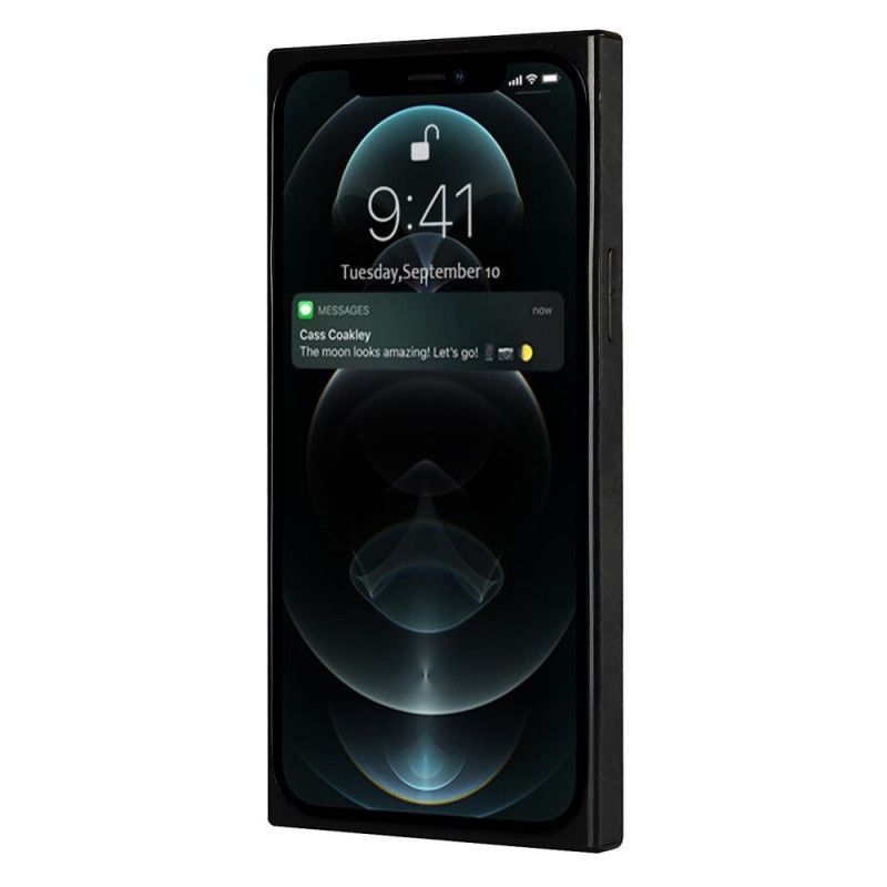 Kryt Iphone 12 / 12 Pro Silikonový A Sametový Držák Na Karty