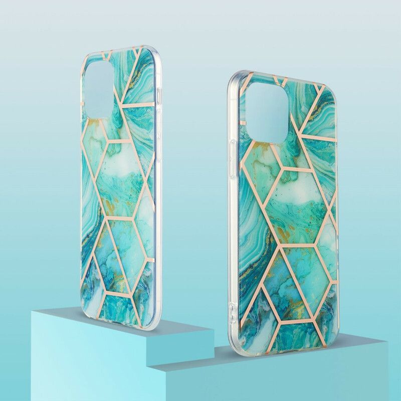 Kryt Iphone 13 Honosný Geometrický Mramor