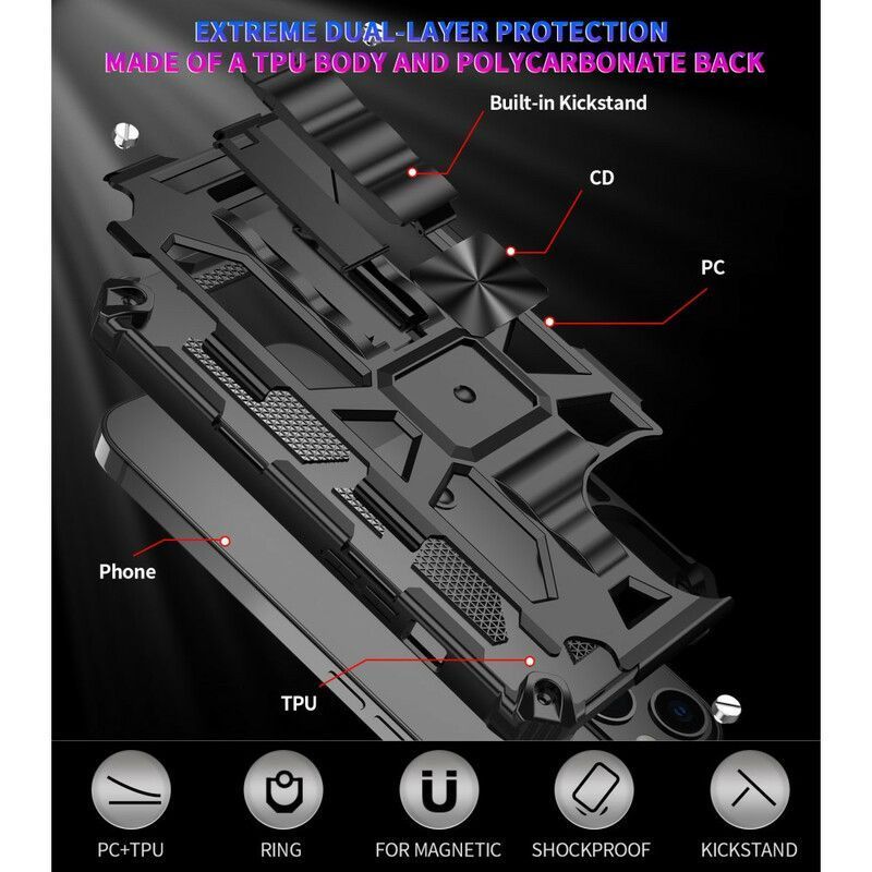 Kryt Iphone 13 Mini Odpojitelná Vojenská Těžká Nákladní Loď