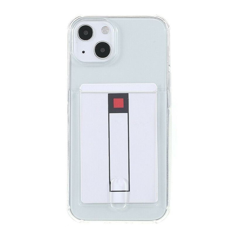 Kryt Iphone 13 Mini Průhledný Držák Barevných Karet