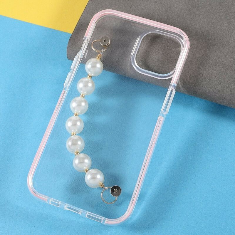 Kryt Iphone 13 Náramek Ze Silikonových Korálků
