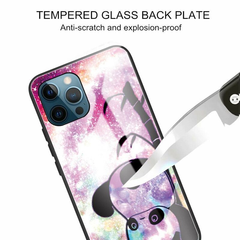 Kryt Iphone 13 Pro Max Panda A Bambusové Tvrzené Sklo