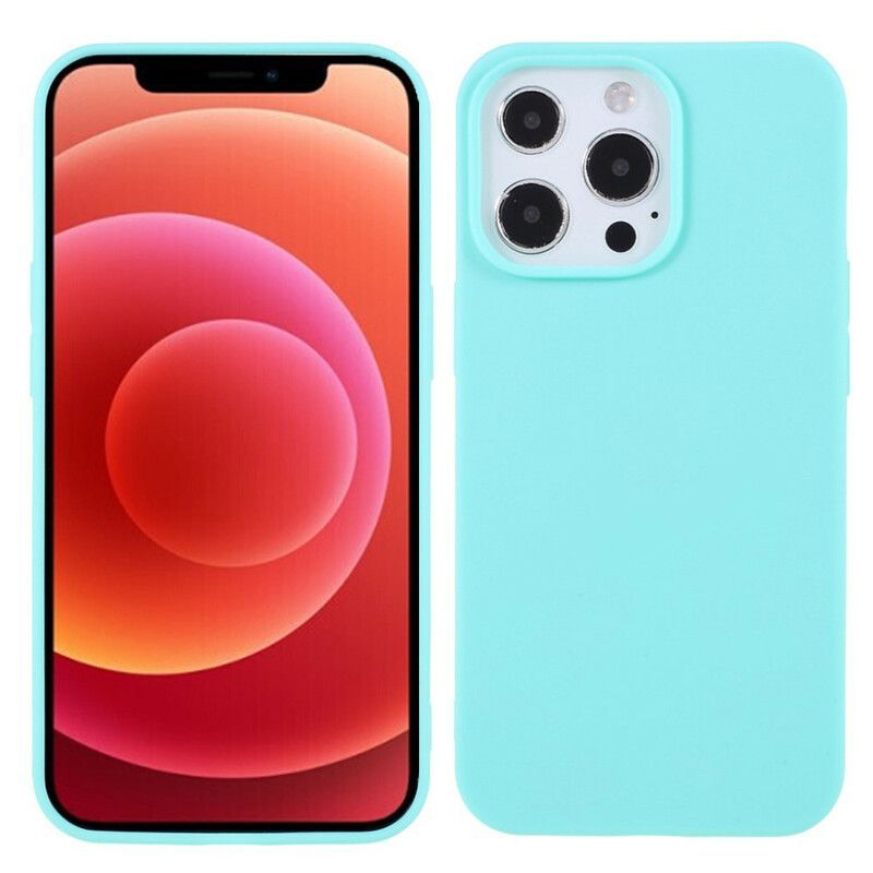 Kryt Iphone 13 Pro Max Pružný Silikonový Mat