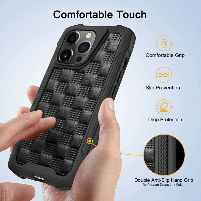 Kryt Iphone 13 Pro Prošívané Zesílené Rohy