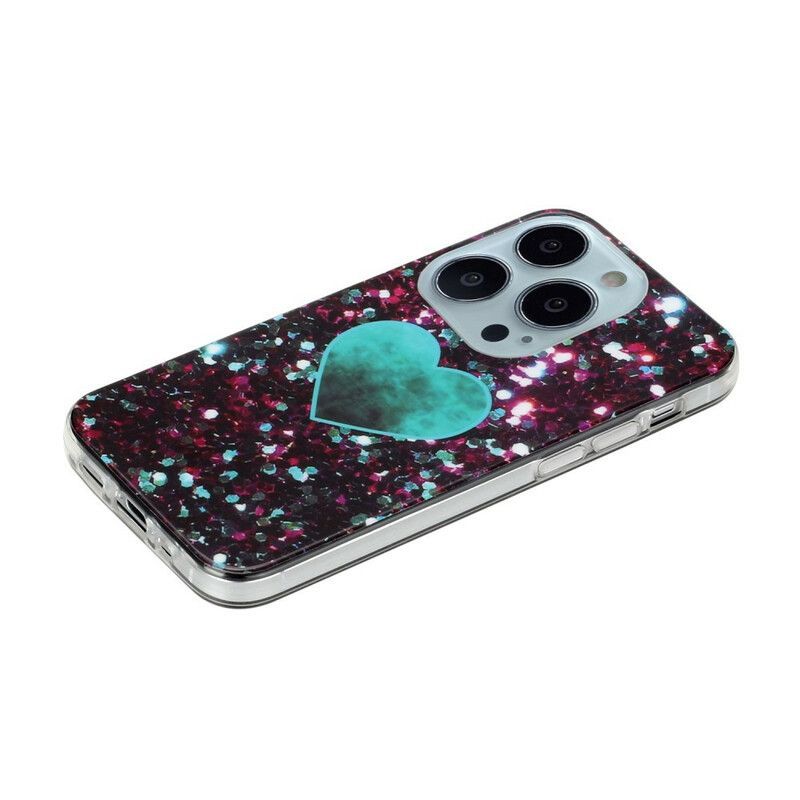 Kryt Iphone 13 Pro Třpytivý Mramor