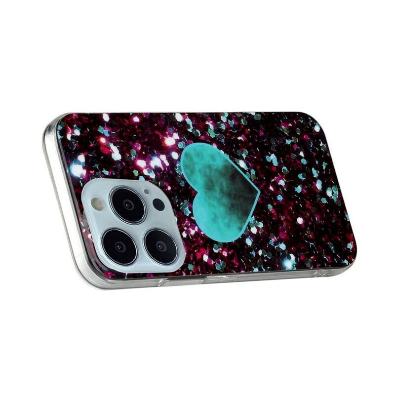 Kryt Iphone 13 Pro Třpytivý Mramor
