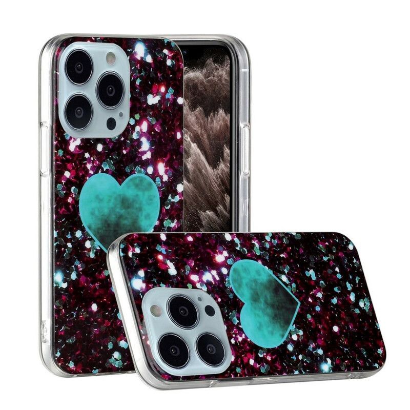 Kryt Iphone 13 Pro Třpytivý Mramor