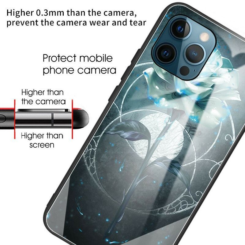Kryt Iphone 13 Pro Zeleno Růžové Tvrzené Sklo