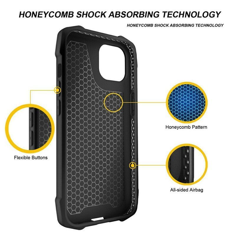 Kryt Iphone 13 Prošívané Zesílené Rohy