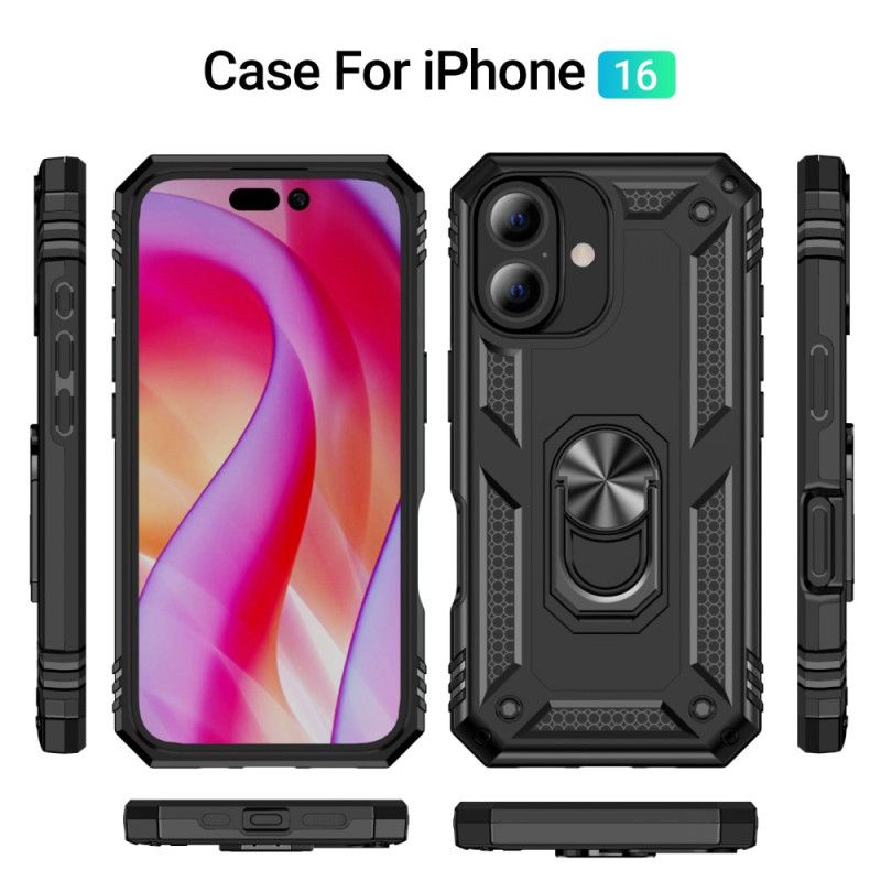 Kryt iPhone 16 Integrovaná Otočná Podpěra
