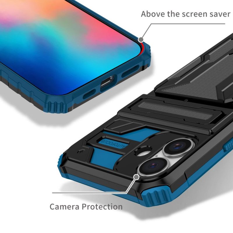 Kryt iPhone 16 Kryty Na Mobil Integrovaný Držák Karty