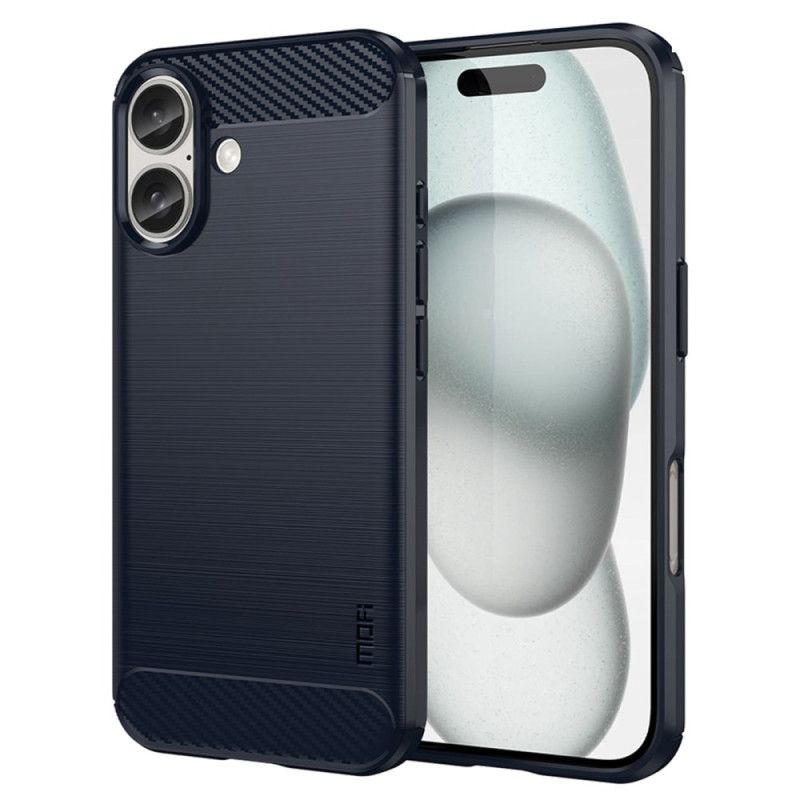 Kryt iPhone 16 Mofi Kartáčované Uhlíkové Vlákno