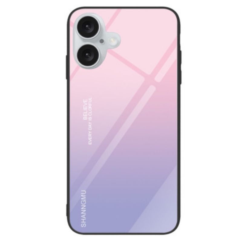 Kryt iPhone 16 Plus Kryty Na Mobil Gradient Tempered Glass Pink Purple