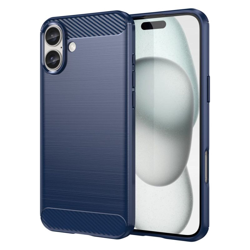 Kryt iPhone 16 Plus Kryty Na Mobil Kartáčované Uhlíkové Vlákno