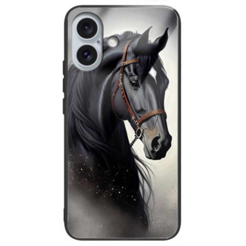 Kryt iPhone 16 Plus Kůň Z Tvrzeného Skla