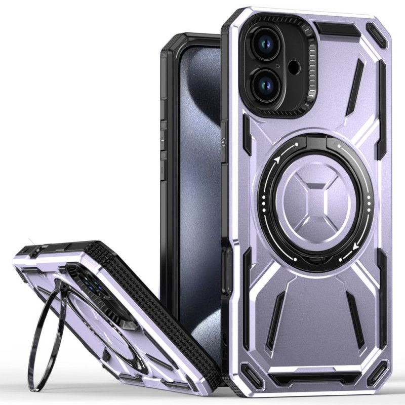 Kryt iPhone 16 Plus Magnetická Podpěra S Kovovým Efektem