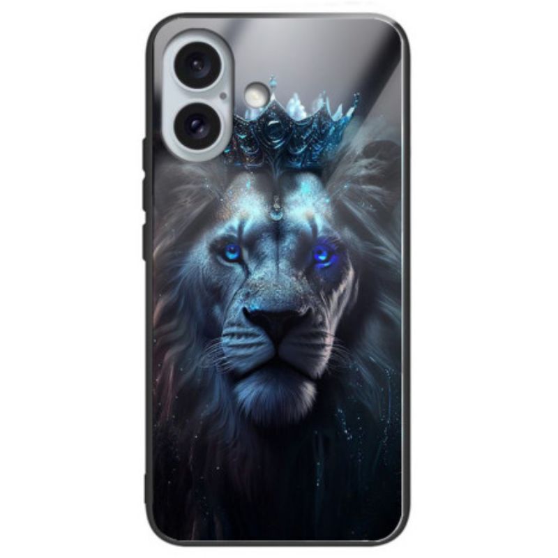 Kryt iPhone 16 Plus Tvrzené Sklo Blue Lion