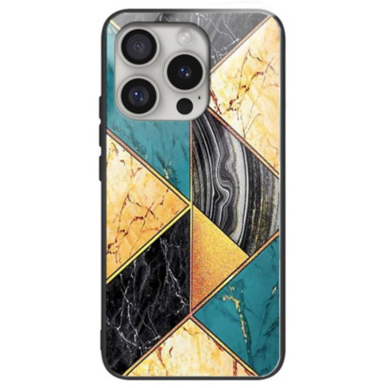 Kryt iPhone 16 Pro Max Žlutý A Zelený Mramor