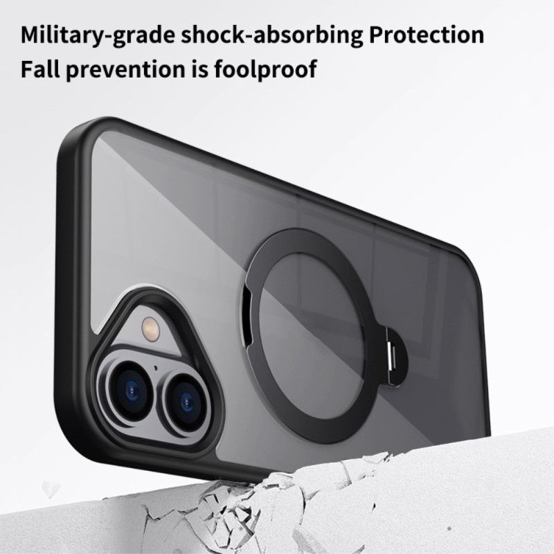 Kryt iPhone 16 Průhledný Magnetický Kroužek
