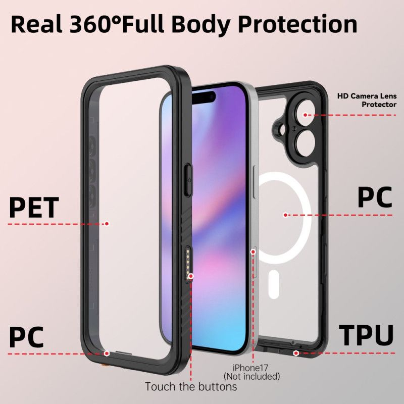 Kryt iPhone 17 Kompatibilní S Magsafe Waterproof Fs/fm Series Redpepper