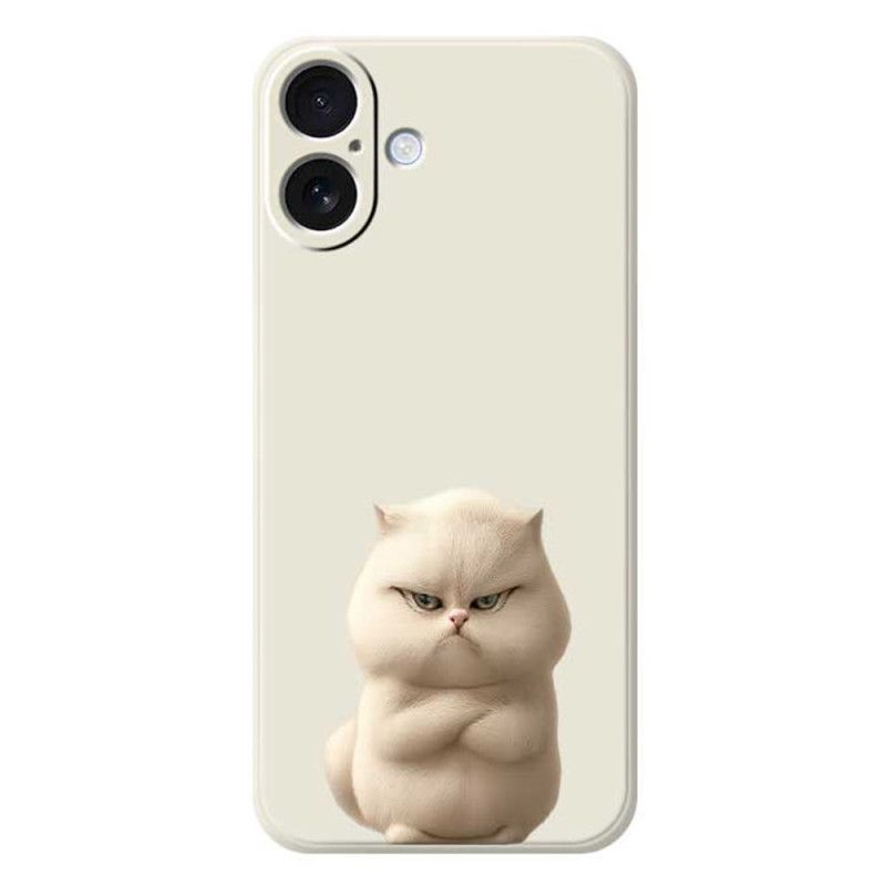 Kryt iPhone 17 Kryty Na Mobil Tekutý Silikon Angry Cat