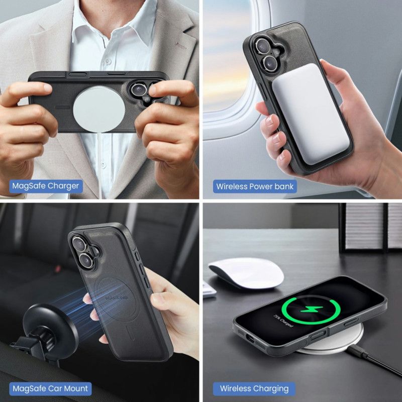 Kryt iPhone 17 Magsafe S Držákem Rfid Karet A Integrovaným Stojánkem