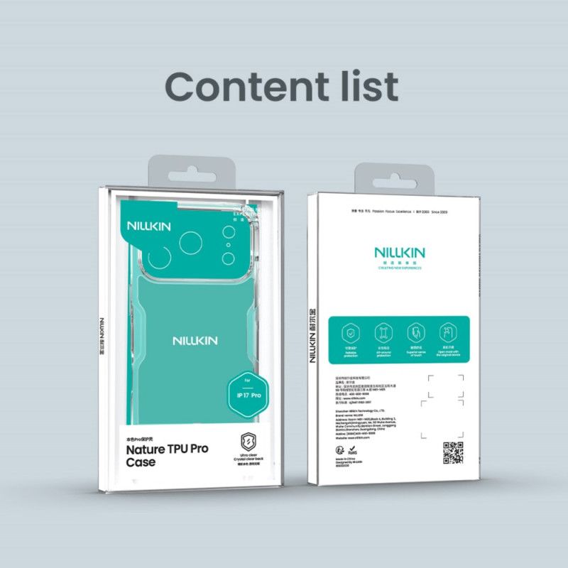 Kryt iPhone 17 Pro Kryty Na Mobil Nature Pro Series Nillkin