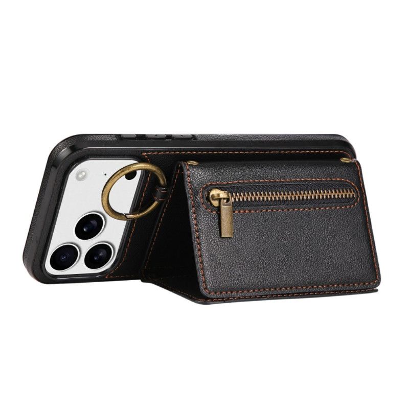 Kryt iPhone 17 Pro Max Peněženka A Ramenní Popruh