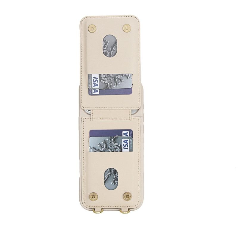 Kryt iPhone 17 Pro Max Pouzdro Na Karty A Ramenní Popruh