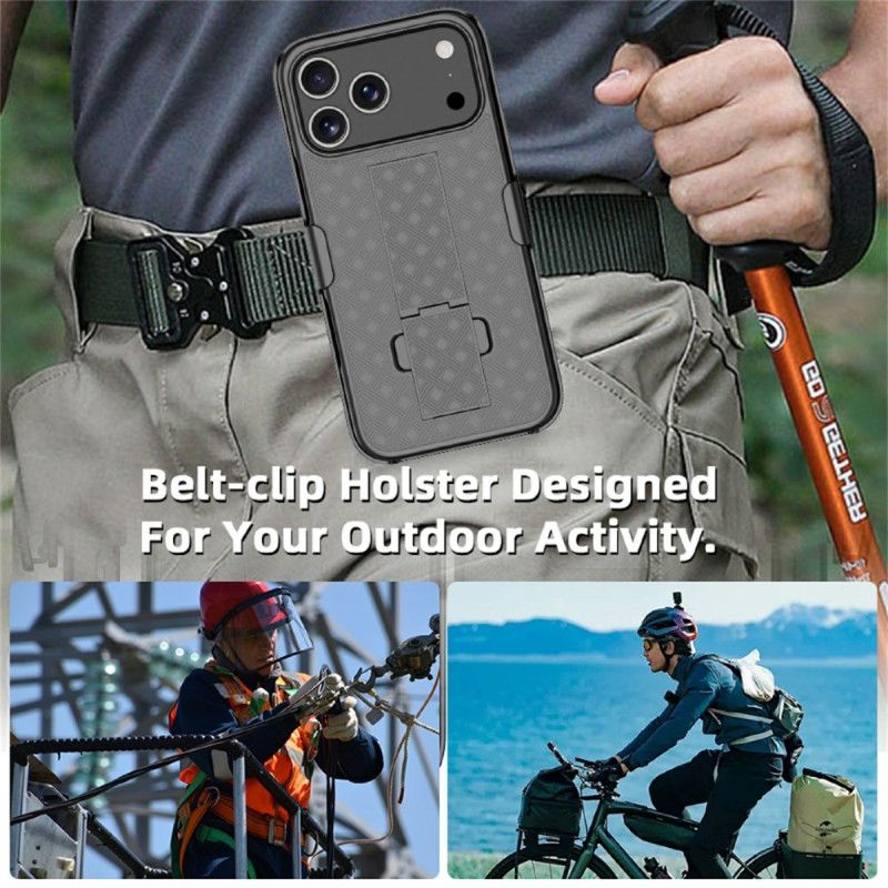 Kryt iPhone 17 Pro Posuvné Se Stojanem A Klipem