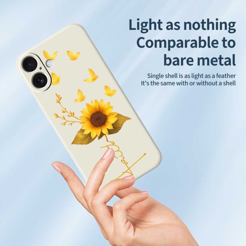 Kryt iPhone 17 Slunečnice Z Tekutého Silikonu