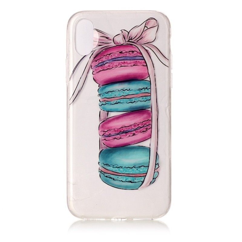 Kryt Iphone X Průhledné Gurmánské Makronky