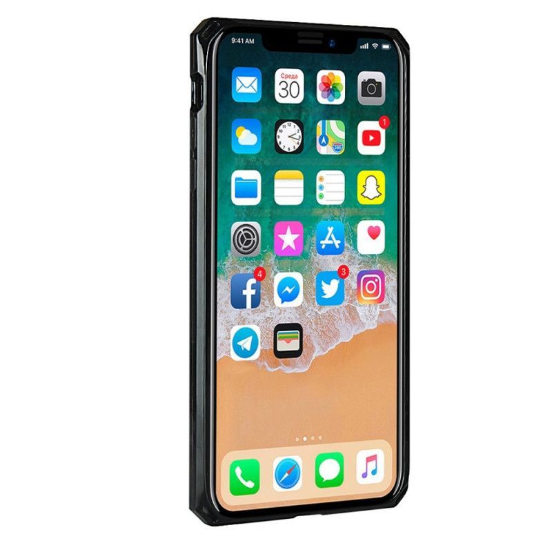Kryt Iphone X /  XS Pravý Kožený Řemínek Na Kartu A Šňůrka Na Krk