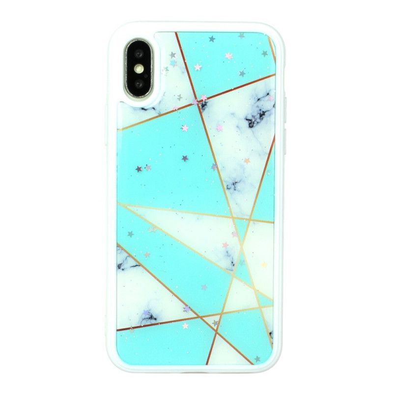 Kryt Iphone X /  XS Silikonový A Epoxidový Mramorový Design