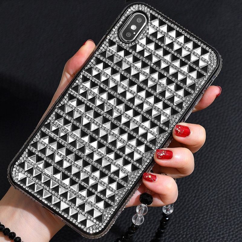 Kryt Iphone X /  XS Trojúhelníkové Diamanty