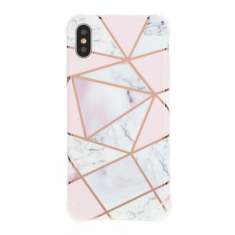 Kryt Iphone X /  XS Třpytivý Geometrický Mramor