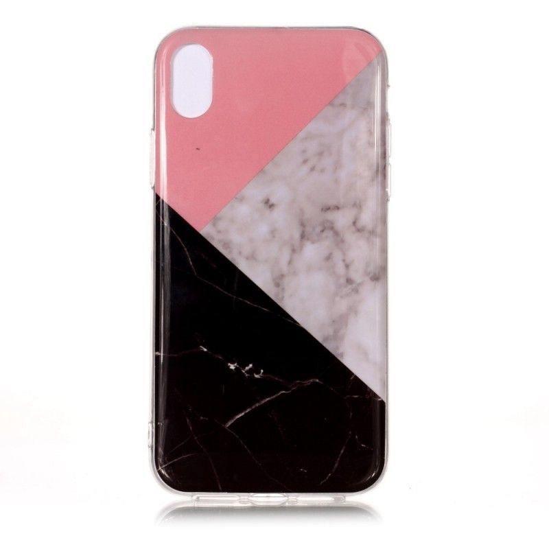 Kryt Iphone Xr Geometrický Mramorový Efekt